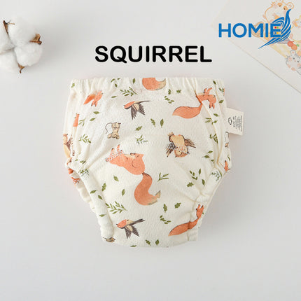 HOMIE Mesh Cotton Breathable Potty Training Pants/Baby Toilet Infant Learning Pant/Reusable/Washable