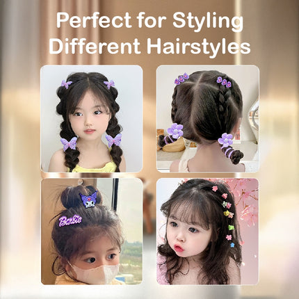 HOMIE Girls' Hair Accessories Gift Set -Cute Jewelry Box/Birthday Gift/Perfect for Styling Hairstyle