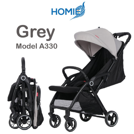 HOMIE Automatic Folding Baby Stroller/Lightweight/Soft & Breathable/MultiGear Adjustment/Large Space