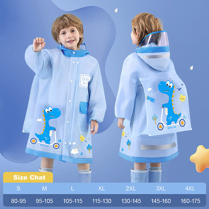 HOMIE Kids Cartoon Raincoat Children's raincoat for Childcare and Primary School Daily Use