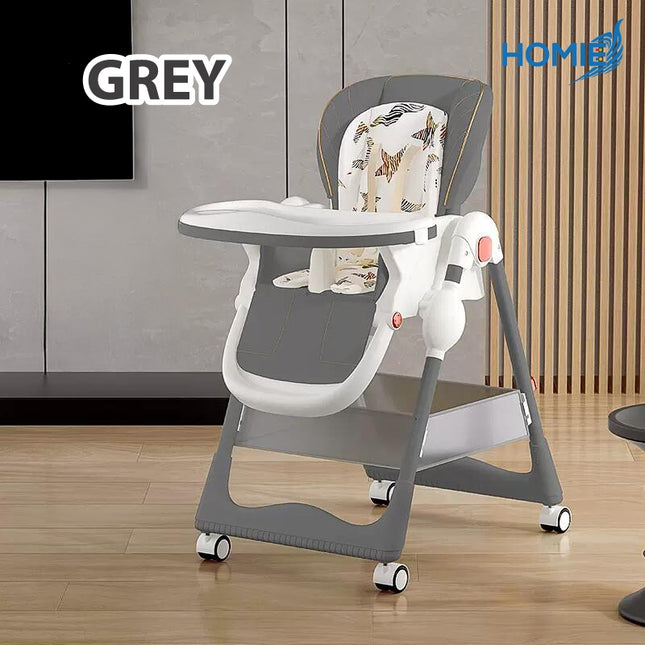 HOMIE Multifunctional Children Tableware/Double Layer Dinner Plate/Height Adjustable/One-Key Folding