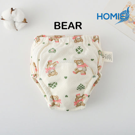 HOMIE Mesh Cotton Breathable Potty Training Pants/Baby Toilet Infant Learning Pant/Reusable/Washable