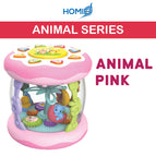 Musical Rotating Light Toy ANIMAL - Pink