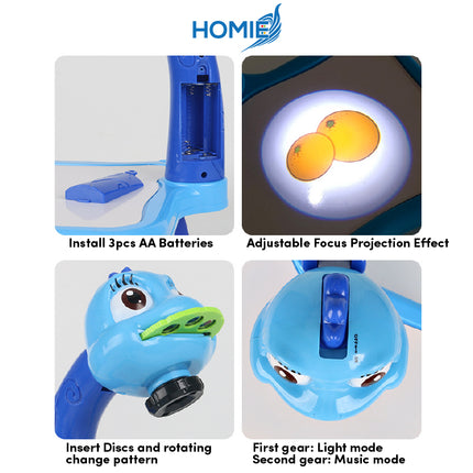 HOMIE Projection Painting Art Drawing Table/Musical Sketchpad/Educational Early Learning Board Desk