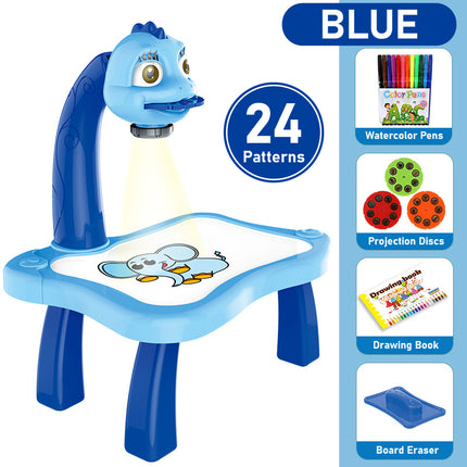 HOMIE Projection Painting Art Drawing Table/Musical Sketchpad/Educational Early Learning Board Desk