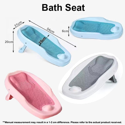 ECO Stand Foldable Bathtub with Thermometer & Bath Seat/Drain Pipe (Full Set)/ Without Bending Over