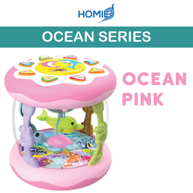 HOMIE Musical Rotating Light Toy/Interior 360° Auto Rotate Projection Switching/Multiple Music Drum