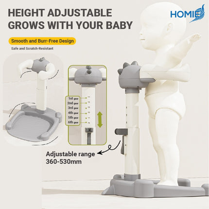 Baby Stand Shower Support / Bath Stand Rack Tool/Height & Armrest Range Adjustable