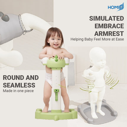 Baby Stand Shower Support / Bath Stand Rack Tool/Height & Armrest Range Adjustable