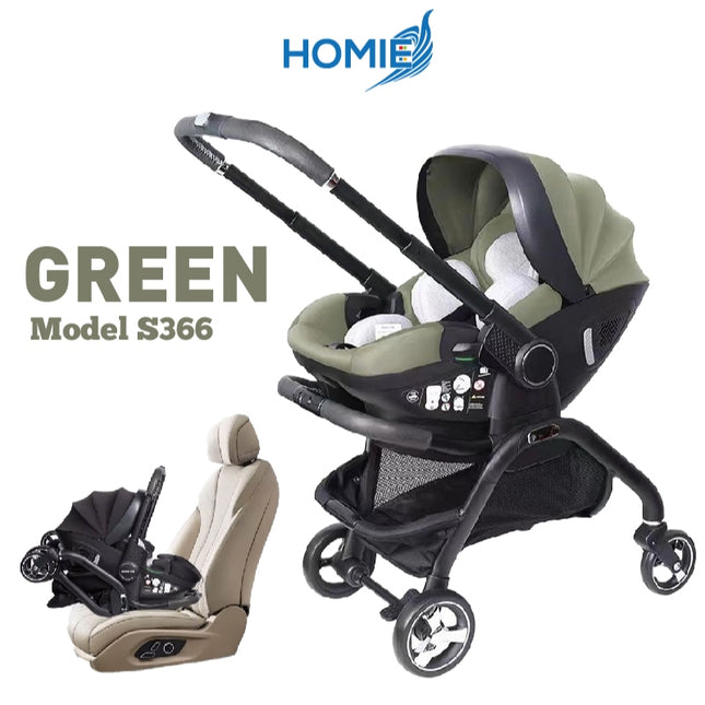 3in1 Car Seat Baby Stroller/Multifunctional Smart CarSeat Adjustable Fold Detachable Stroller