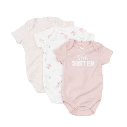 HOMIE【Cotton Baby Romper 3pcs/set】Clothes for Babies Three-Piece Set Rompers (Newborn to 9 Months)