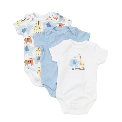 HOMIE【Cotton Baby Romper 3pcs/set】Clothes for Babies Three-Piece Set Rompers (Newborn to 9 Months)