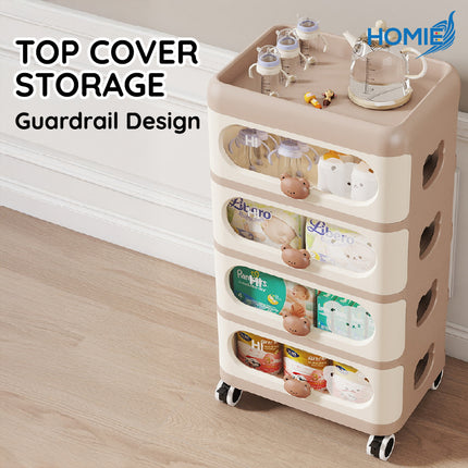 5 Layers Movable Organizer Storage Rack