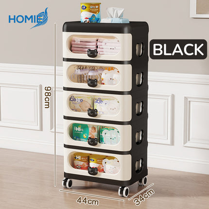 5 Layers Movable Organizer Storage Rack