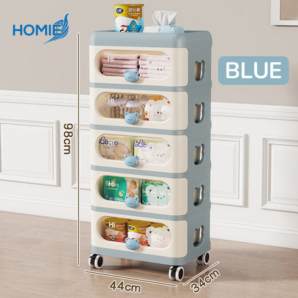 5 Layers Movable Organizer Storage Rack