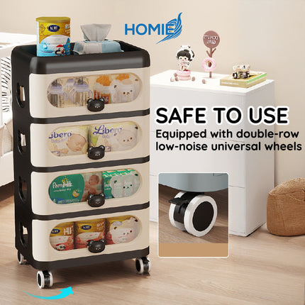 5 Layers Movable Organizer Storage Rack