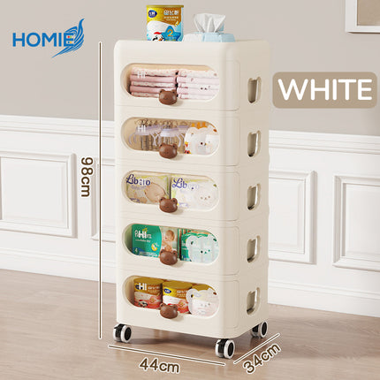 5 Layers Movable Organizer Storage Rack
