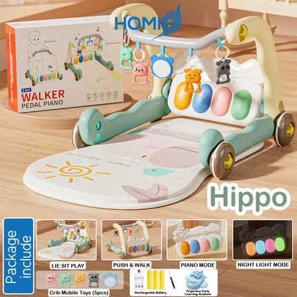HOMIE 2in1 Play Walker Pedal Piano & Music Mat
