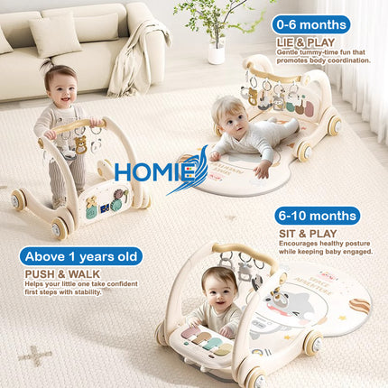 HOMIE 2in1 Play Walker Pedal Piano & Music Mat