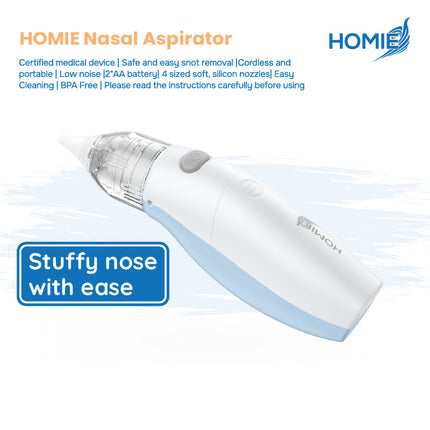 HOMIE Electric Nasal Aspirator Replacement Parts | Spare Accessories | Silicone Tips | Cover |Sponge