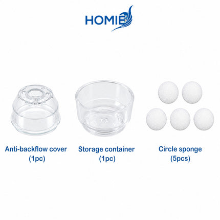 HOMIE Electric Nasal Aspirator Replacement Parts | Spare Accessories | Silicone Tips | Cover |Sponge