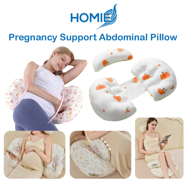 HOMIE Pregnant Support Abdominal Pillow / Best Sleep Pregnancy Cushion Pad Comfort Reliance Pillows