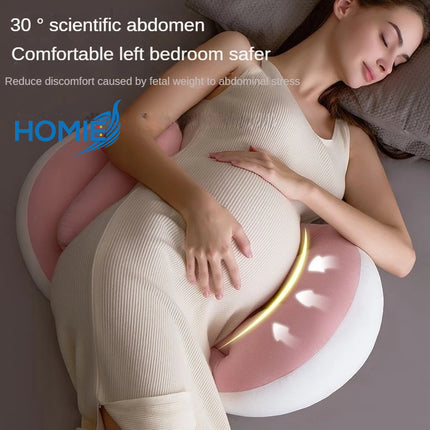 HOMIE Pregnant Support Abdominal Pillow / Best Sleep Pregnancy Cushion Pad Comfort Reliance Pillows