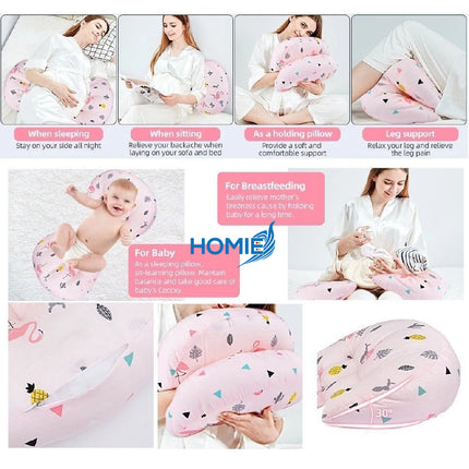 HOMIE Pregnant Support Abdominal Pillow / Best Sleep Pregnancy Cushion Pad Comfort Reliance Pillows