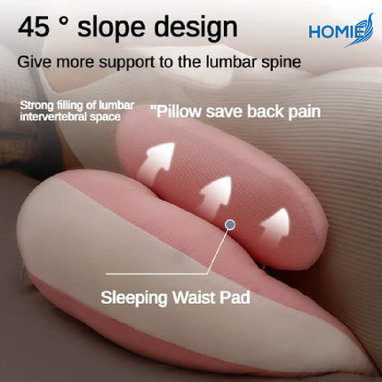HOMIE Pregnant Support Abdominal Pillow / Best Sleep Pregnancy Cushion Pad Comfort Reliance Pillows