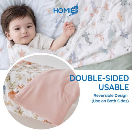 HOMIE Baby Kids Ice Cooling Blanket / Ultra Soft Breathable Summer Silky Blankets for sleep & nap