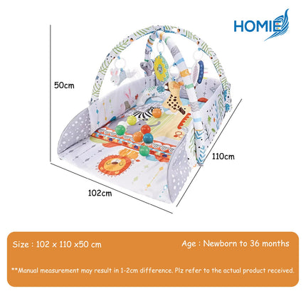 Multifunctional Baby Play Mat with Toys (Newborn to 36 Months)