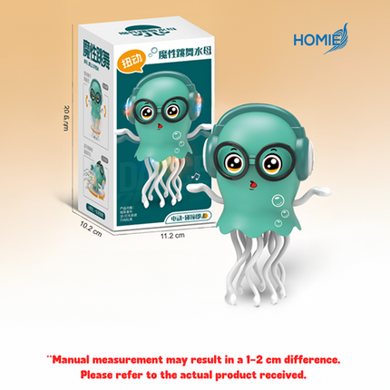 LED Dancing Funny Jellyfish Octopus Toy Light Up Music Toy Interactive Moving Kids Toy