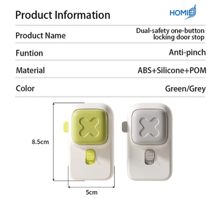 Silicone anti-pinch door block