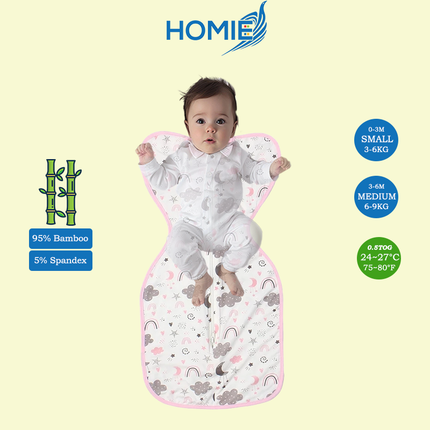 Swaddle and Sleeping Bag (Bamboo & Cotton) Small & Medium ONLY