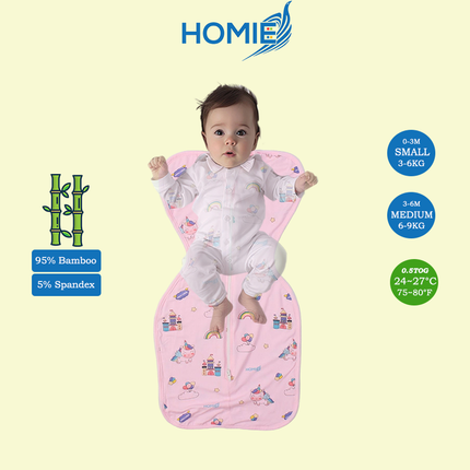 Swaddle and Sleeping Bag (Bamboo & Cotton) Small & Medium ONLY