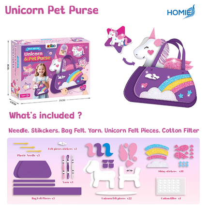 DIY SLING BAG AND PURSE KIT handmade creative craft education toys (Girls Fashion Set)