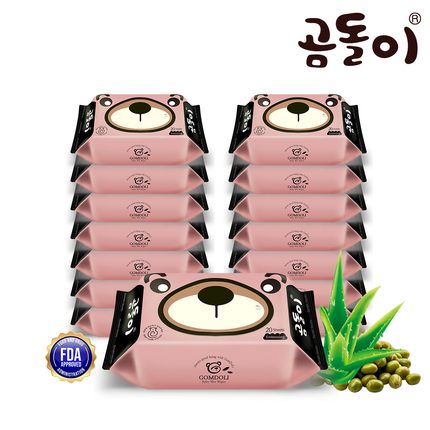 Very Portable Gomdoli Wet Wipe Tissue (20 sheets x 20 packs)