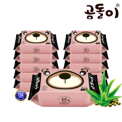 Very Portable Gomdoli Wet Wipe Tissue (20 sheets x 20 packs)