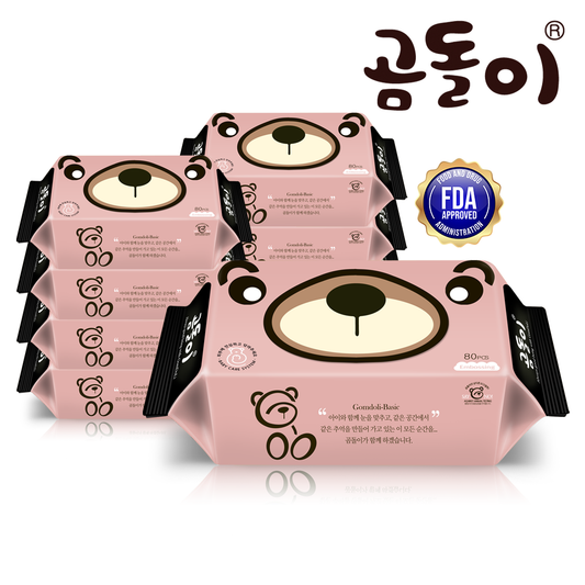 Very Very Refill Gomdoli Wet Wipe Tissue (80sheets x 10 packs)