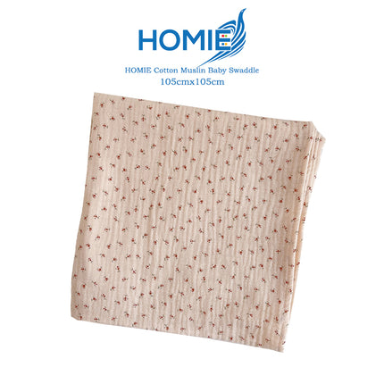 Bamboo Muslin Swaddle Blanket – Ultra-Soft & Breathable (105x105cm)