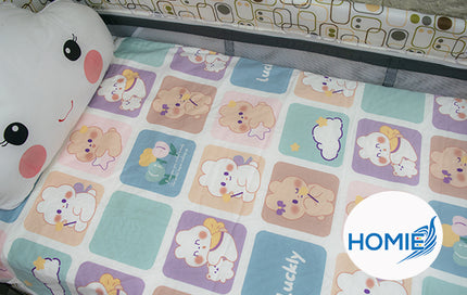 【Homie Stackable Cot Crib Sheet 】for Preschool Daycare and Child Care Centre