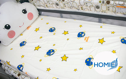 【Homie Stackable Cot Crib Sheet 】for Preschool Daycare and Child Care Centre