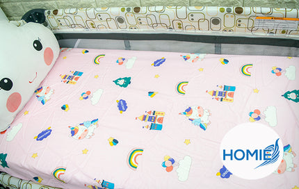 【Homie Stackable Cot Crib Sheet 】for Preschool Daycare and Child Care Centre