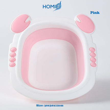 HOMIE 0-6Years Foldable Baby Bath Tub Children Shower Basin Portable Infant Bathtub