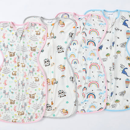 Baby Bamboo Swaddle and Sleeping Bag - Arms Up Position Baby Sleepsack 0-3M/3-6M