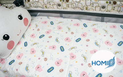 【Homie Stackable Cot Crib Sheet 】for Preschool Daycare and Child Care Centre