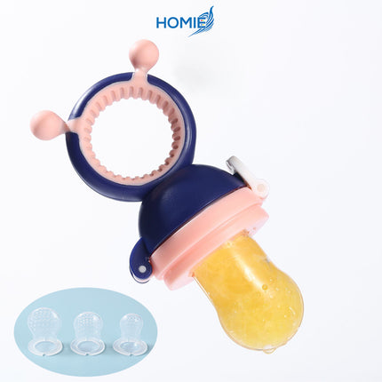 HOMIE baby fresh fruit food feeder nibbler pacifier silicone baby fruit food feeder pacifier