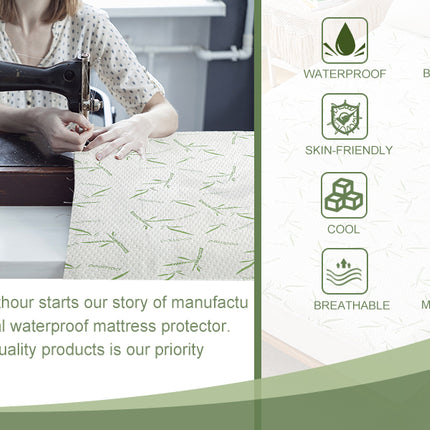 (60x120cm)Bamboo Waterproof Mattress Protector