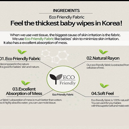 #Wet Wipe Basic-Cap 800 (80 sheets x 10 packs)#Gomdoli Korea Organic Baby Wet Tissue | Kids Adult Wet wipes