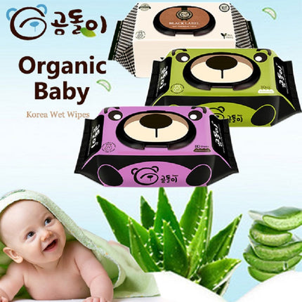 #Wet Wipe Basic-Cap 800 (80 sheets x 10 packs)#Gomdoli Korea Organic Baby Wet Tissue | Kids Adult Wet wipes